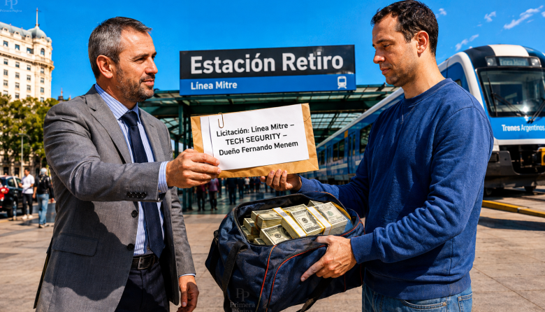 Menem, la casta y los negocios: su empresa familiar va por la caja de la linea Mitre