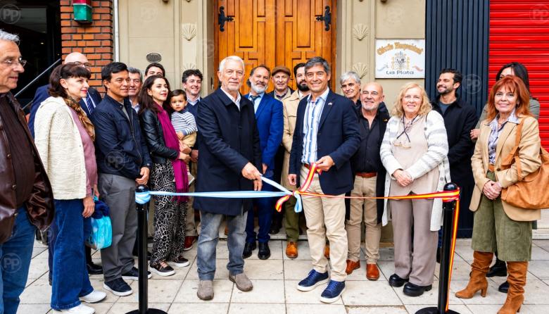 Orgullo e identidad: Julio Alak inauguró la primera etapa de las obras de puesta en valor del histórico edificio de la Casa de España