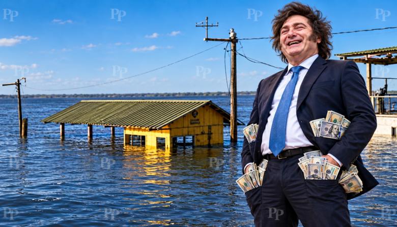 Milei y Caputo usaron $290.676 millones para financiar al Tesoro mientras frenaban obras contra inundaciones