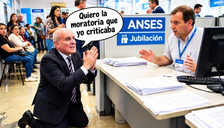 Espert fue a jubilarse al ANSES con cinco años de aportes: quiere la moratoria que rechazó