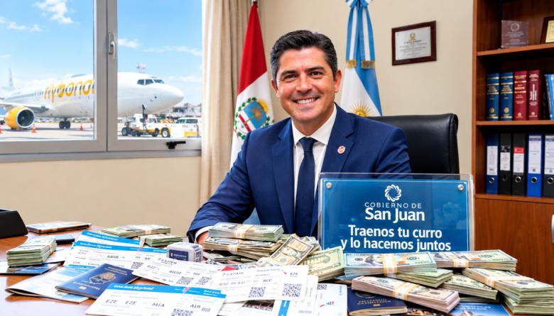 San Juan, la caja negra de Orrego: $4.800 millones en compras y US$900.000 para Flybondi