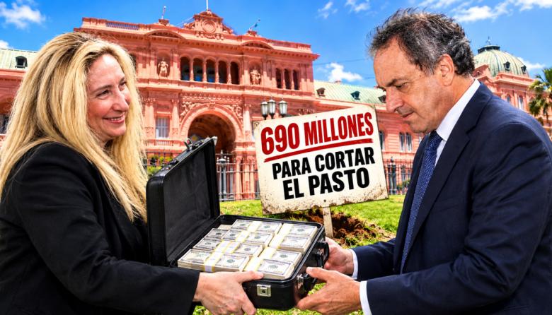 Karina Milei gastó $690 millones para cortar el pasto en Olivos y Casa Rosada