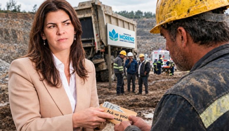 Moreno: el caso del trabajador que murió en la cava de Cuartel V acorrala a Mariel Fernández