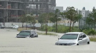 Temporal en Punta del Este: barcos a la deriva y calles inundadas