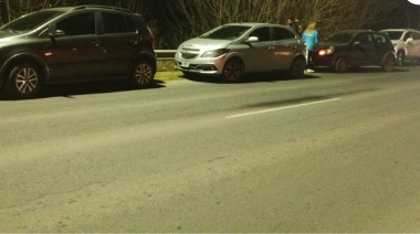 Choque en cadena sobre la avenida 66