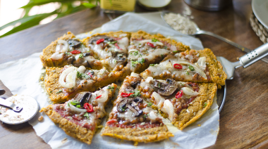 Pizza de avena en sartén: receta sin harina y más saludable
