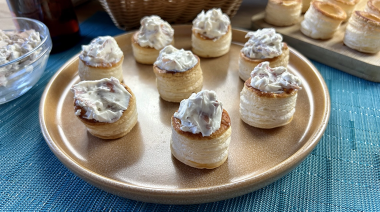 Cómo hacer volovanes rellenos con queso crema fácil y rápido