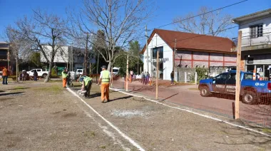 La Municipalidad avanza con la restauración de plazas y obras públicas en Tolosa