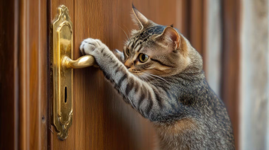 Por qué los gatos maúllan en la puerta y cómo solucionarlo