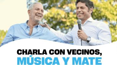Alak y Kicillof cierran la campaña local de Fuerza Patria La Plata con música, mates y charla con vecinos