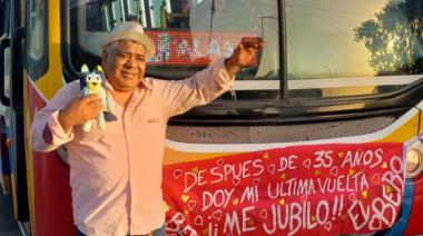 Berisso despidió en su último recorrido a un histórico chofer de colectivo
