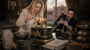 El libertario echado de Marra recordó la torta del toro de Wall Street que le cocinó Karina Milei