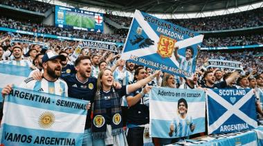 Resistencia contra los piratas: Escocia da su apoyo a la Argentina y se tiñe de celeste y blanco ante Inglaterra
