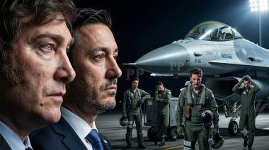 Javier Milei y Luis Petri gastan millones en aviones F-16 pero pagan sueldos de miseria a los pilotos