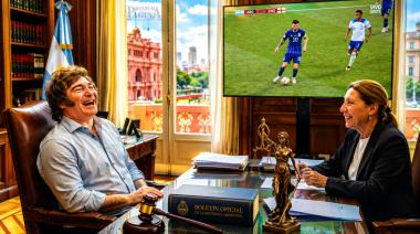 Milei aprovechó el partido de Argentina vs. Inglaterra para armar la Justicia su conveniencia