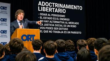 Adoctrinamiento en el ORT: Milei enseñó a los adolescentes a odiar al periodismo