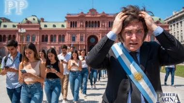 La juventud le suelta la mano a Javier Milei ante la asfixia económica