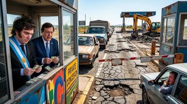 Abandonar las rutas para privatizarlas: El detrás de escena del convenio firmado por Milei, Caputo, y Weretilneck