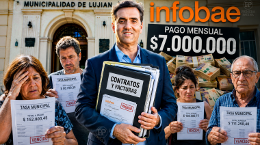 El intendente Boto le regala 7 millones por mes a Infobae mientras los vecinos de Luján pagan tasas carísimas