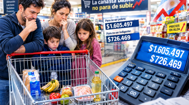 Una familia necesita $1,6 millones para no ser pobre: la canasta subió 2,6% y volvió a ganarle a la inflación