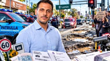 Julián Álvarez usa jeeps de $2.100 millones en fotomultas mientras Lanús colapsa entre baches