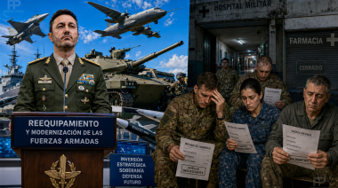 Presti anuncia compras militares mientras los uniformados reclaman salarios y atención médica