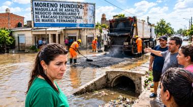 Moreno se inunda con cada lluvia: ¿dónde están las obras de Mariel Fernández?