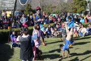 Plaza Moreno se llena de alegría para festejar el Día del Niño