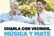 Alak y Kicillof cierran la campaña local de Fuerza Patria La Plata con música, mates y charla con vecinos