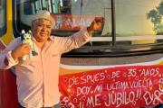 Berisso despidió en su último recorrido a un histórico chofer de colectivo