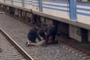 Caos y detención en el Tren Roca: un hombre armado con un cuchillo obligó a frenar la formación en Guernica | VIDEO