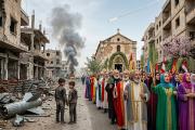 Una Semana Santa distinta: el sonido de los misiles contrasta con el rezo de los pueblos