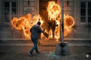 Tensión en Berisso: Un hombre atacó con una bomba molotov el Concejo Deliberante