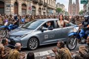 El pequeño Adorni de PBA: la esposa de Kicillof va al gimnasio con auto oficial, chofer y escolta policíal