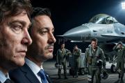 Javier Milei y Luis Petri gastan millones en aviones F-16 pero pagan sueldos de miseria a los pilotos