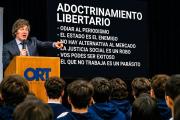 Adoctrinamiento en el ORT: Milei enseñó a los adolescentes a odiar al periodismo