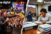 Milei ya no farmea aura: la realidad se comió al personaje