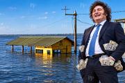 Milei y Caputo usaron $290.676 millones para financiar al Tesoro mientras frenaban obras contra inundaciones
