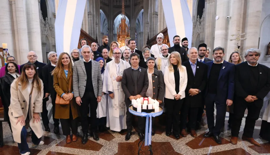 Alak y Kicillof participaron del tedeum por el 25 de Mayo