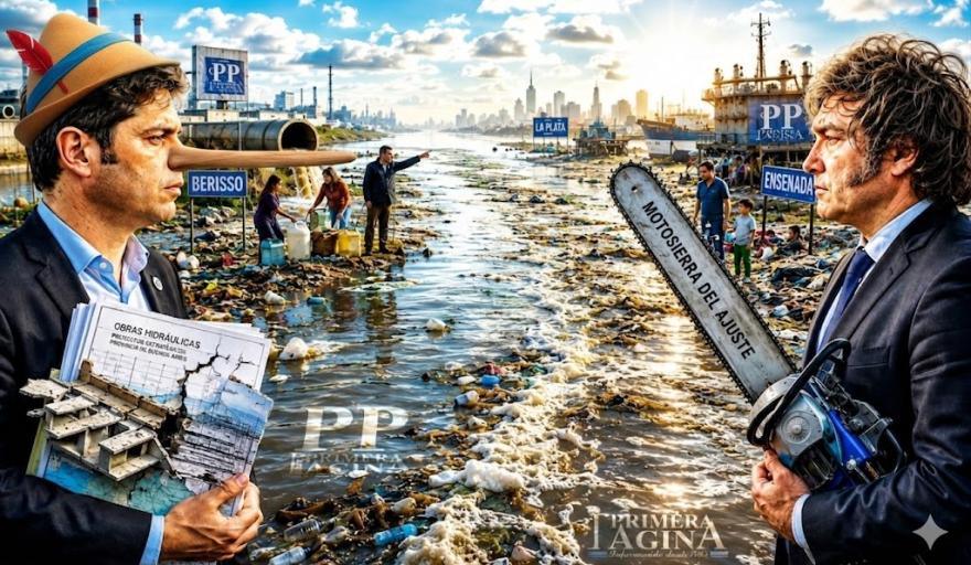La Plata, Ensenada y Berisso se pudren en excremento entre las mentiras de Kicillof y la motosierra de Milei