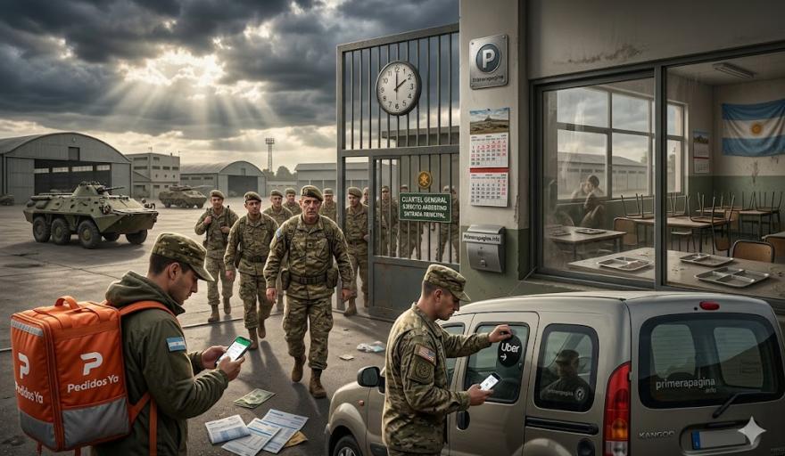 Militares a la deriva: uniformados que manejan Uber y Rappi para compensar sueldos de miseria