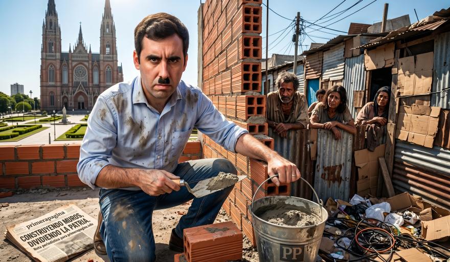 El concejal del PRO Nicolás "Adolf" Morfone propone levantar un muro y aislar a La Plata del Conurbano