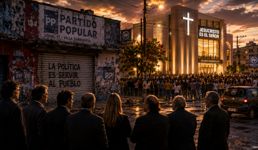 La política tradicional tiró la toalla y hoy los verdaderos dueños de la calle son los pastores evangélicos