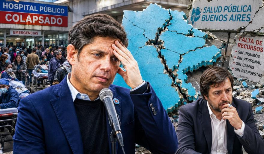 Colapso en los hospitales: la gestión de Kicillof se hunde y Kreplak se mide en sus encuestas