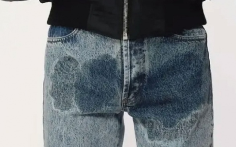 Desafiando tabúes: Jeans 'Wet Pant Look' de JordanLuca redefinen la moda