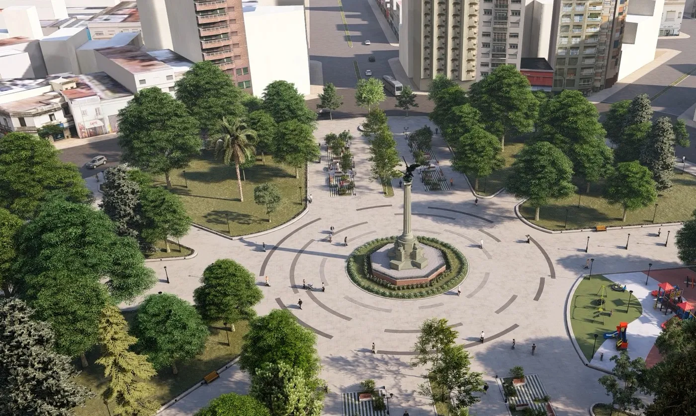 Julio, el reconstructor de La Plata, presenta en junio la gran obra de julio: la nueva Plaza Italia