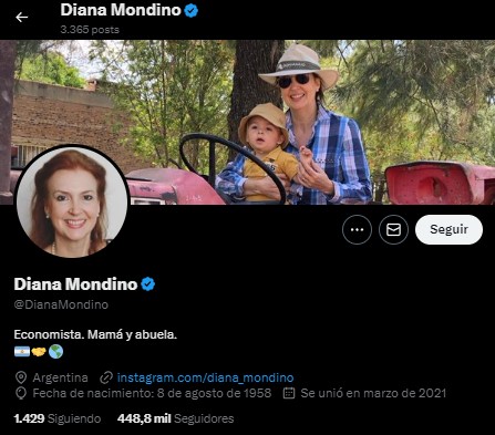 Milei sigue echando ministros: Diana Mondino borró la palabra "Canciller" de su cuenta de X